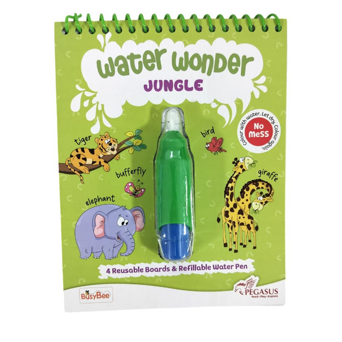 Water Wonder - Jungle (Reusable Magic Water Coloring Book )