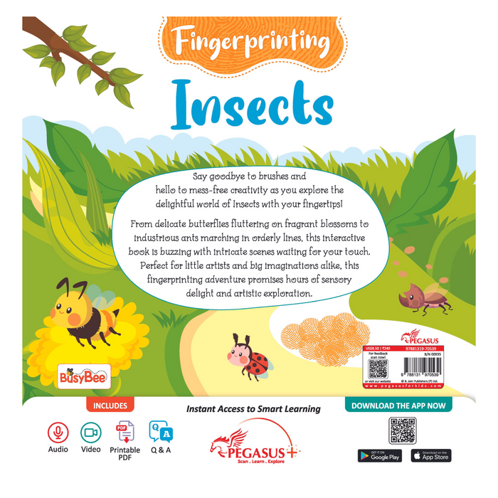 Fingerprinting - Insects - Colouring Books