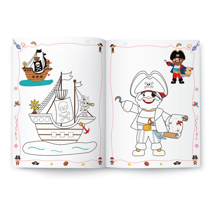 Colouring Books - Pirates and Treasure