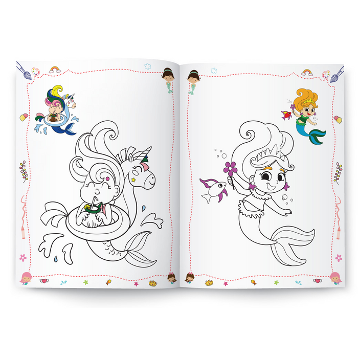 Colouring Books - Mermaids and Ocean Friends