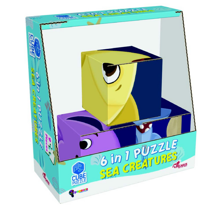 6 in 1 Puzzle - Sea Creatures