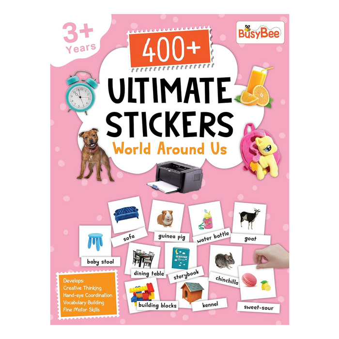 1200+ Ultimate Stickers Books (Set of 3) - Space and Science, Dinosaurs, World Around Us