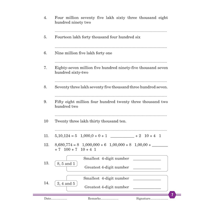 Quantative Reasoning - Grade 6