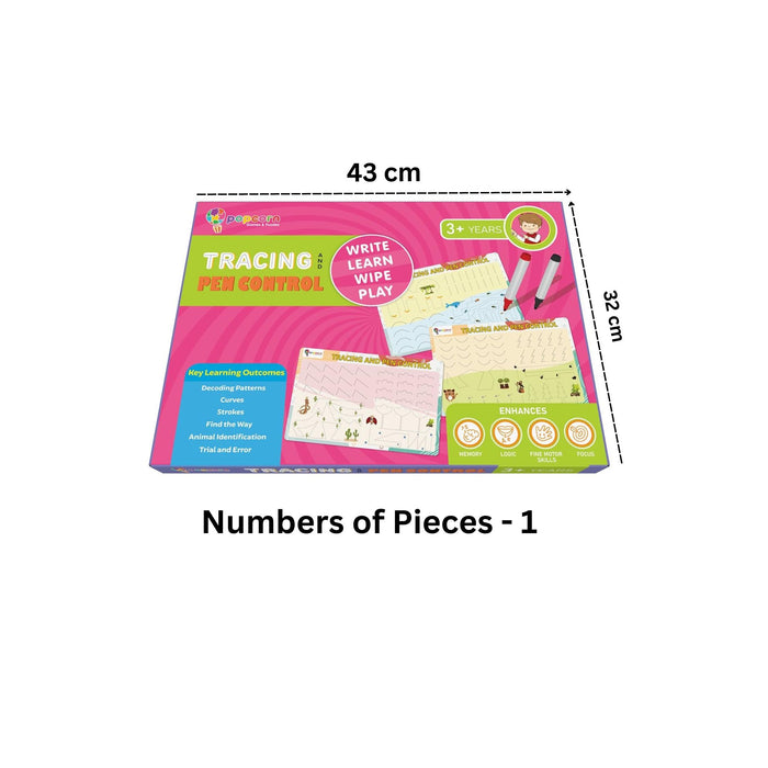 Tracing & Pen Control Write & Wipe Activity Mats