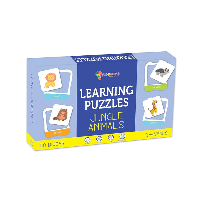 Learning Puzzles Jungle Animals for Kids