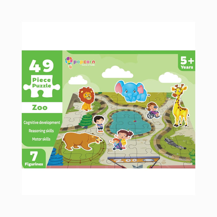 Animal Habitats - 49 PIECE PUZZLE + FIGURINES