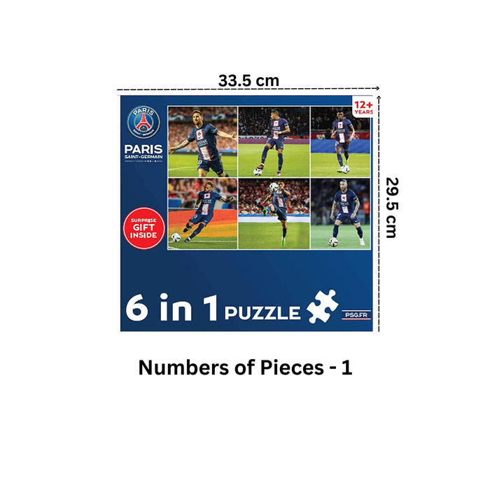 PSG Paris Saint Germain 486 Jigsaw Puzzles ( 6 in 1 )