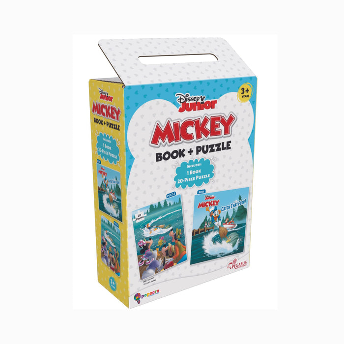 Mickey & Friends ( Book + 20 Piece Puzzles )