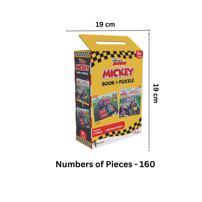 Mickey & Friends (Book + 160 Glitter Piece Puzzles)