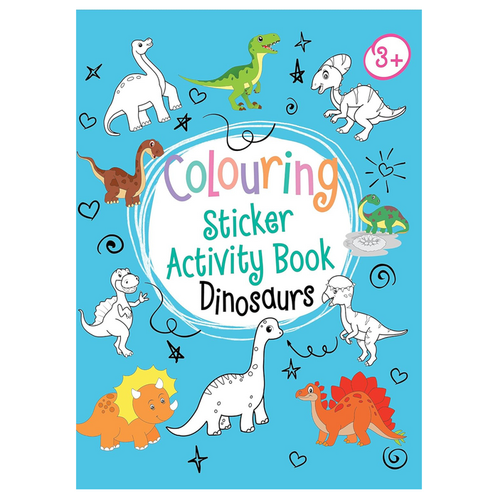 Dinosaurs Neon Colouring Sticker Activity Book
