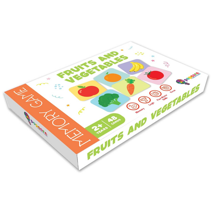 Memory Game - Fruits and Vegetables - Board Matching Games