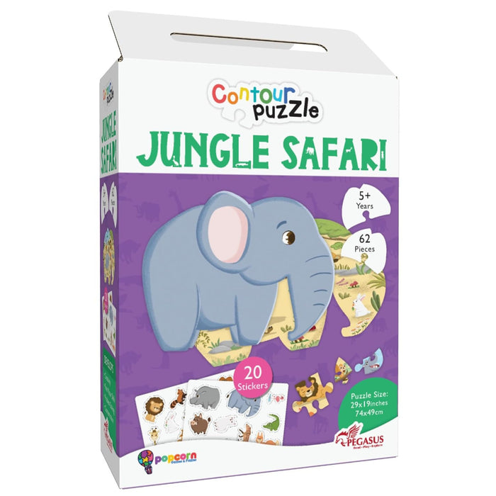 Jungle Safari - Elephant  (CONTOUR PUZZLE)