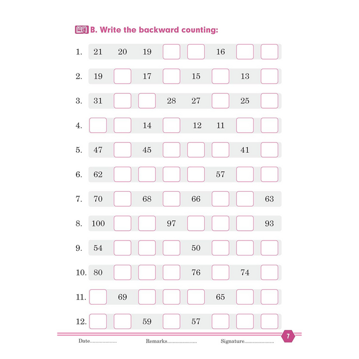 Quantative Reasoning - Grade 1