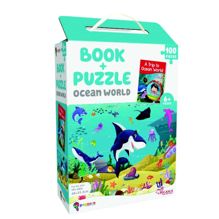 Ocean World - Book + 100 Pieces Jigsaw Puzzle