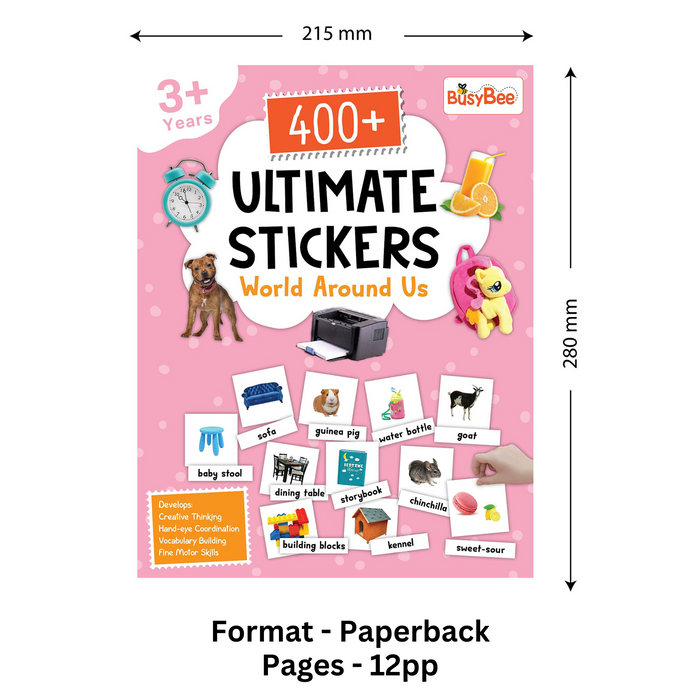 400+ Ultimate Stickers Book - World Around Us