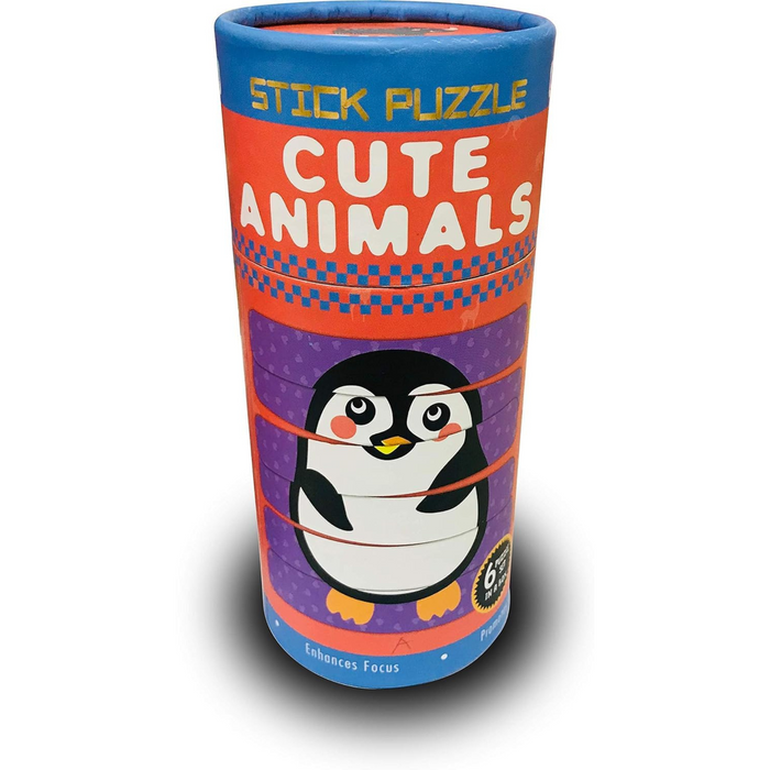 Cute Animals - 6 Piece Stick Puzzles