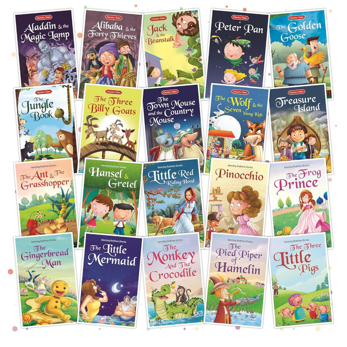Set of 20 Classic Tales & Bedtime Story Books| English Short Stories