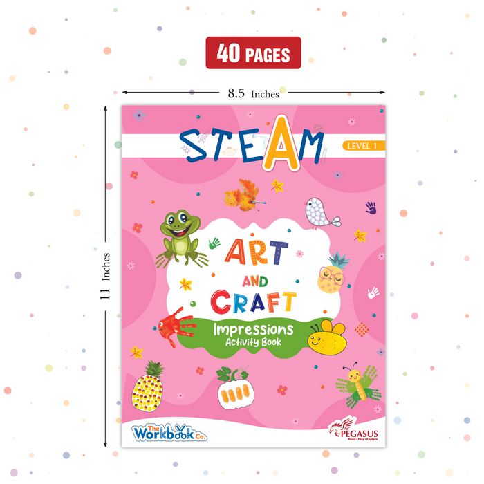 STEAM Art And Craft - Impression Activity Book-Level 1