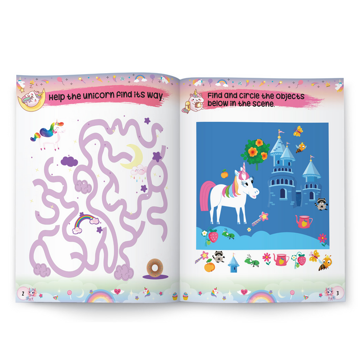 Pegasus Activity Book : Unicorns & Rainbows