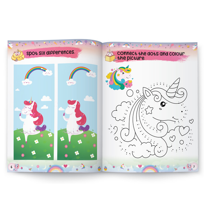 Pegasus Activity Book : Unicorns & Rainbows