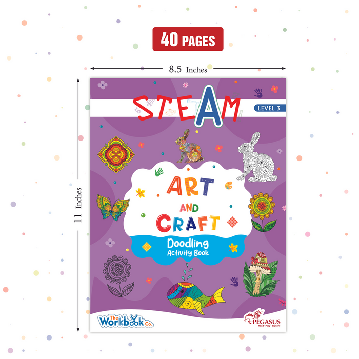 STEAM Art And Craft - Doodling Activity Book-Level 3