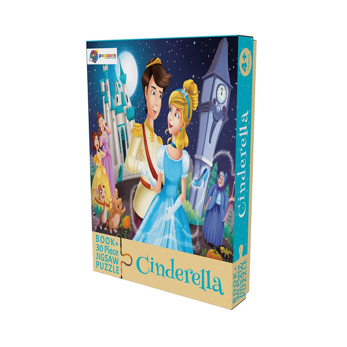 Cinderella - 30 Piece Jigsaw Puzzle with Free Reading Book