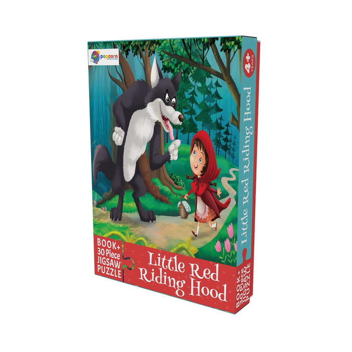 Little Red Ridding Hood - Book + 30 Piece Jigsaw Puzzle