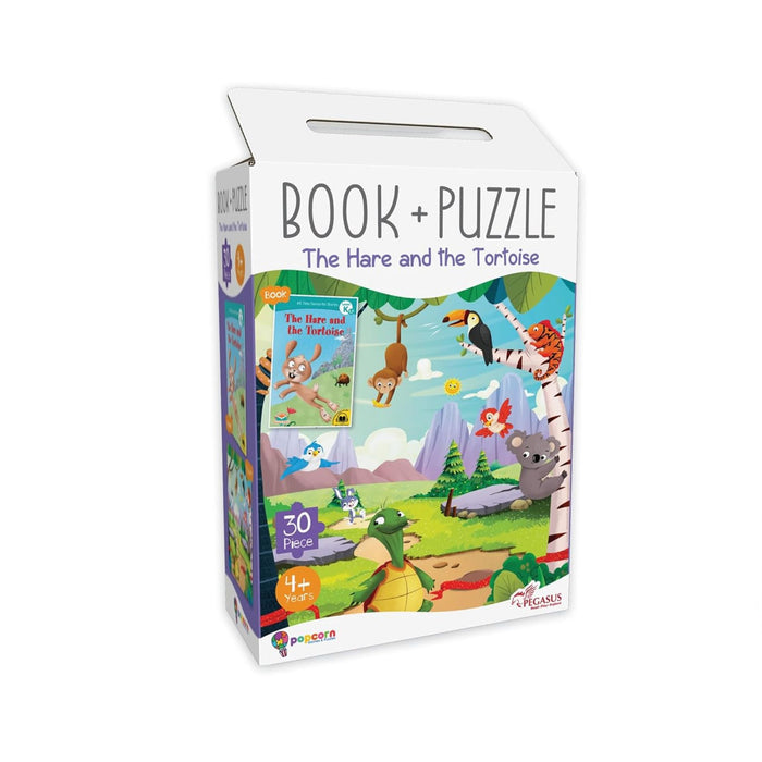 The Hare & The Tortoise - Book + 30 Piece Jigsaw Puzzle