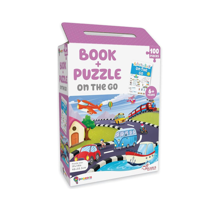 On The Go - Book + 100 Piece Jigsaw Puzzle