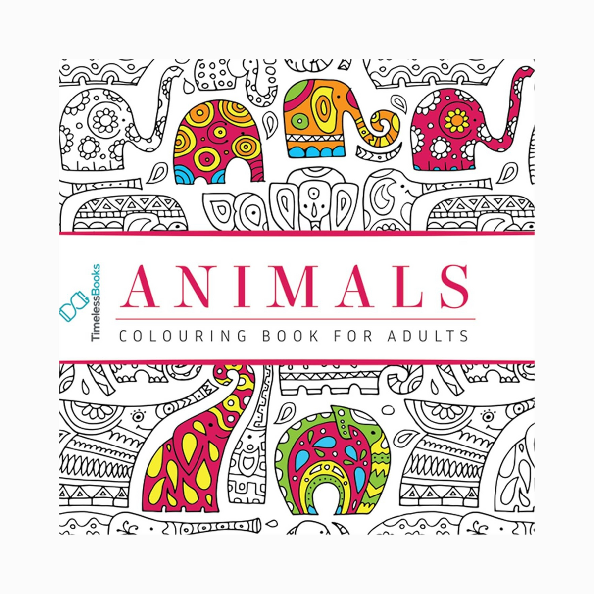 Animals Adult Colouring Book Paperback — pegasusforkids