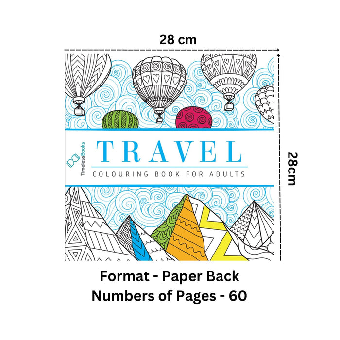 Travel - Adult Colouring Book