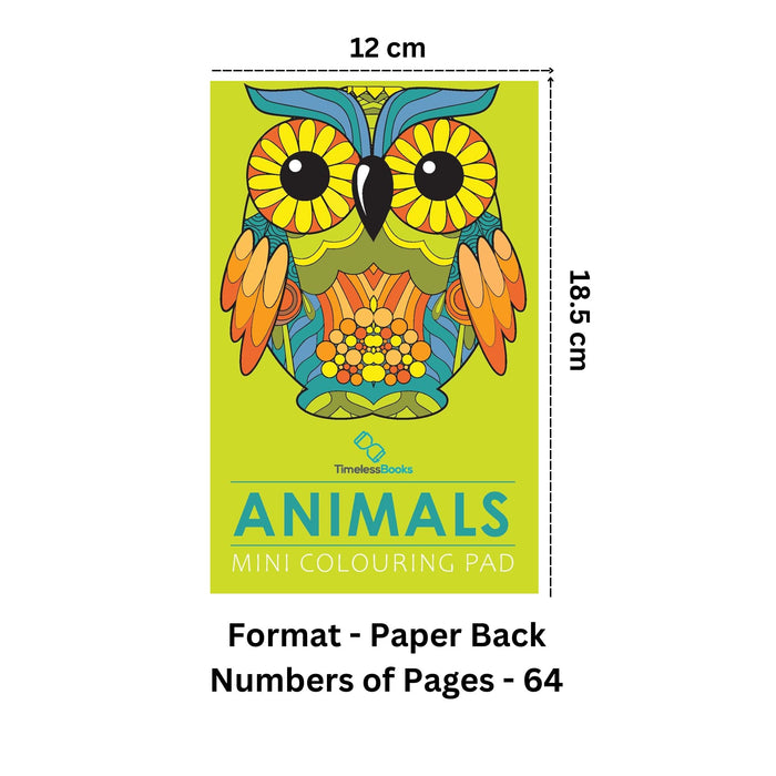 Animals - Mini Adult Colouring Pad