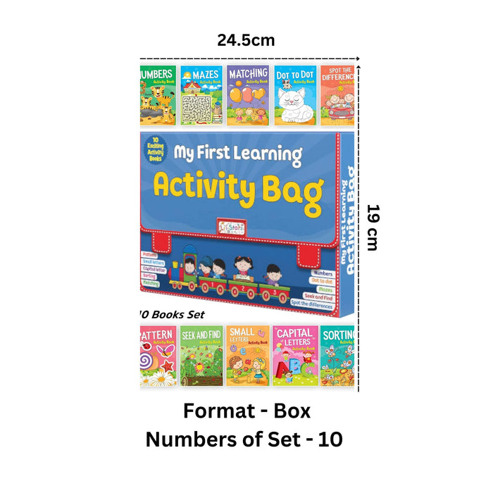 My First Learning Activity Bag - Set of 10 Exciting Brain Activity Books