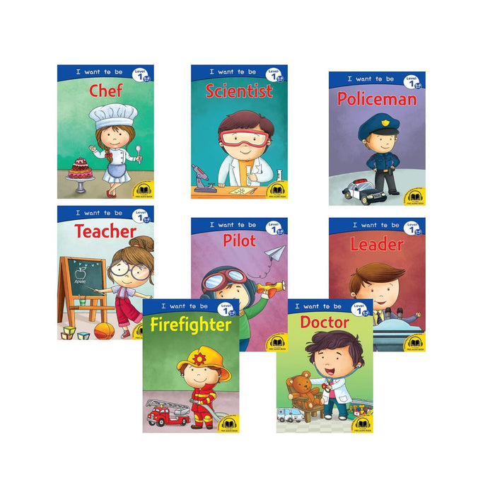 Set of 8 -  I want to be Books