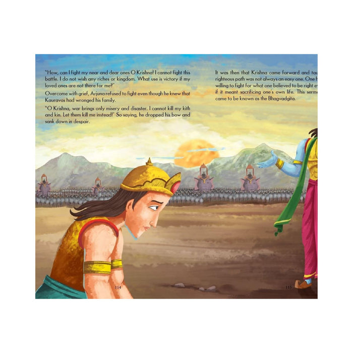 Pegasus Religious Books Set of 3- Shrimad Bhagavad Gita, Ramayana & Mahabharata for Children