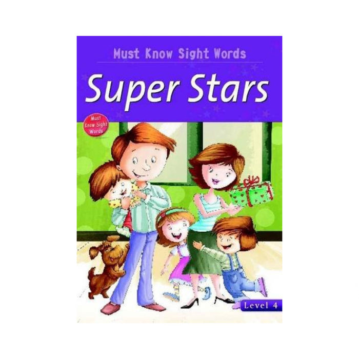 Educational Sight Words Book, Super Stars: Sight Words Level 4:1