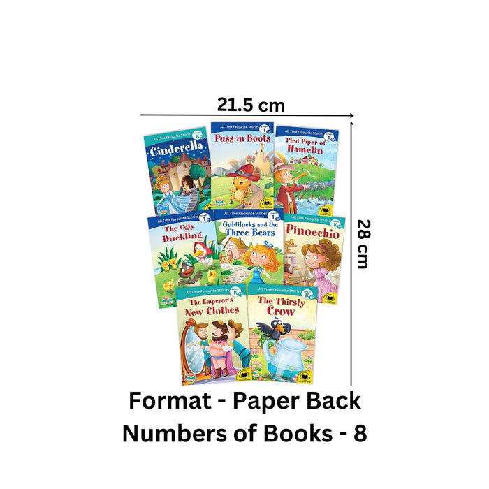 Set of 8 Best Selling Story Books for Children including Cindrella, Pinocchio, Ugly Duckling etc