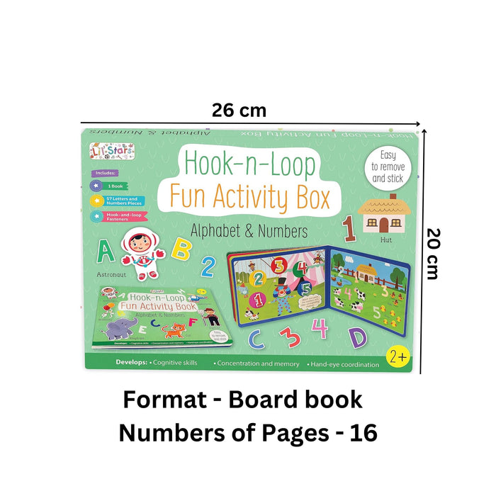 Hook n Loop Fun Activity Box - Alphabet & Numbers Board Book