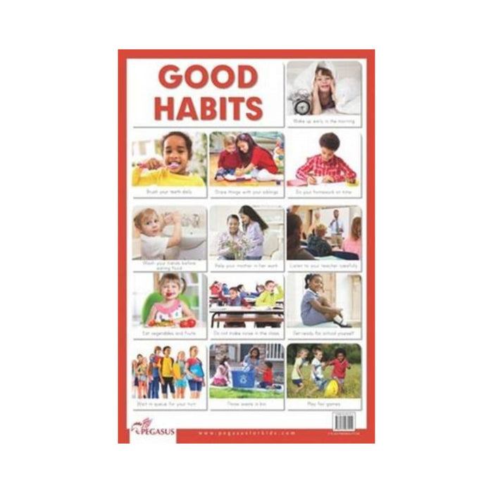 Good Habits - Thick Laminated Primary Chart Poster
