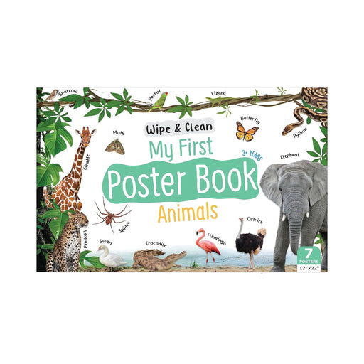 My first animal poster book, Wipe & Clean Poster book