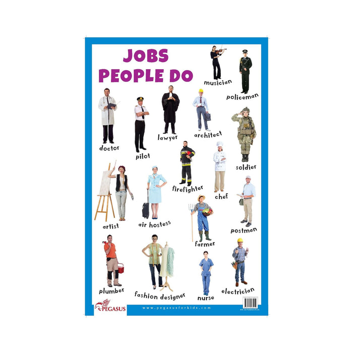 Jobs People Do - Thick Laminated Primary Chart