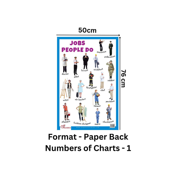 Jobs People Do - Thick Laminated Primary Chart