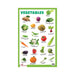Early Learning Vegetables Wall chart, Educational children Vegetable chart
