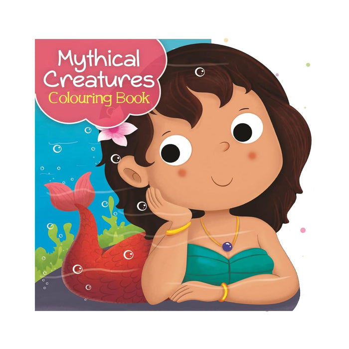 Die Cut Mythical Creature Colouring Book with Stickers