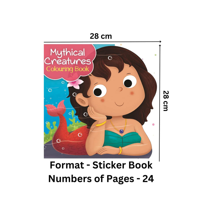 Mythical Creature Colouring Book with Stickers