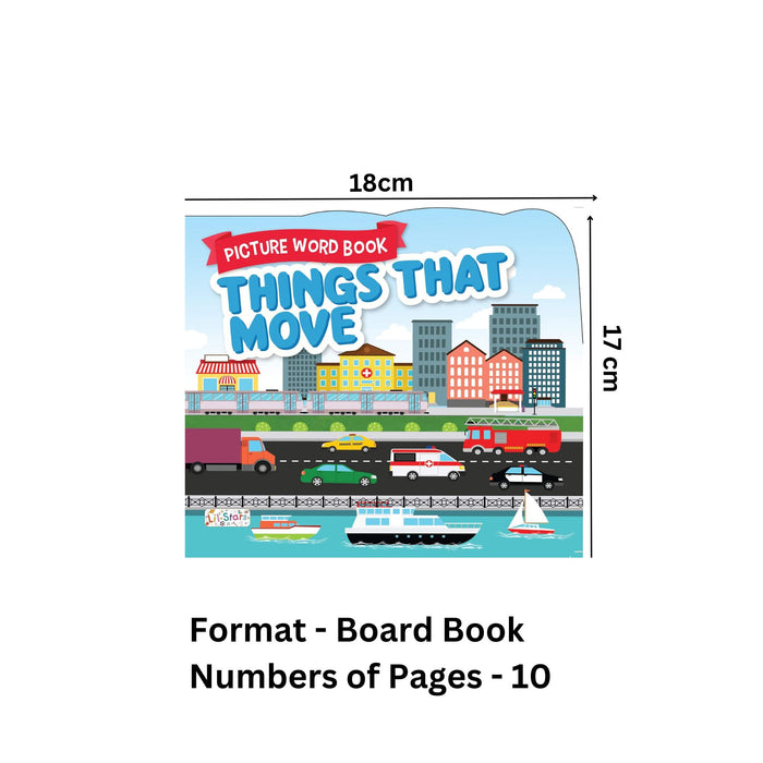 Things That Move - Picture Word Board Book