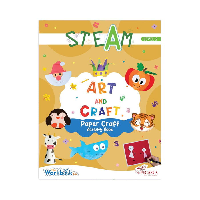 Interactive Art and Craft Paper Crafting workbook, STEAM Art Paper craft Activity workbook