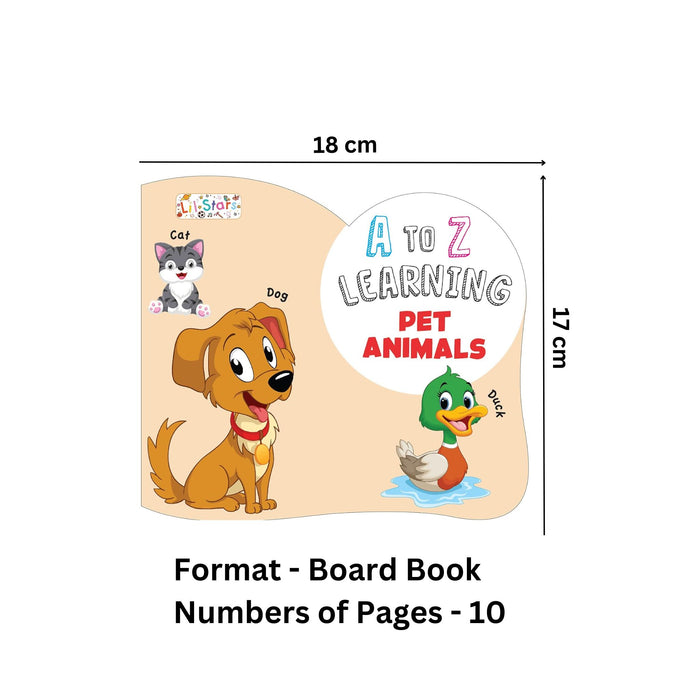 A To Z Learning - Pet Animal Board Book