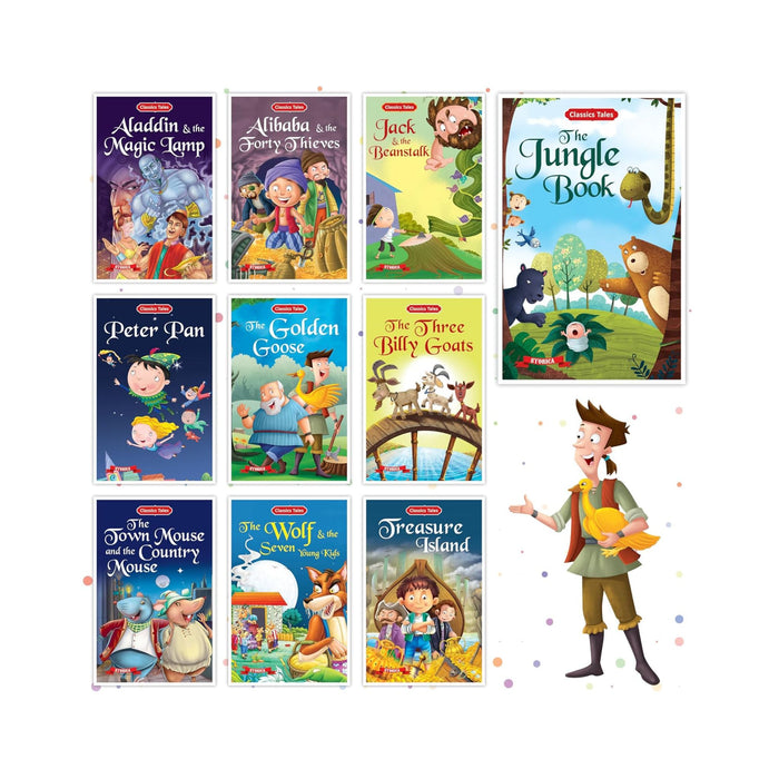 Pack of 10 - Classics Tales Story Books for Kids