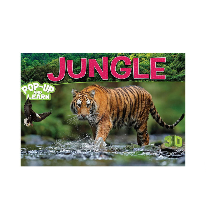 Thrilling Jungle Pop-up Book with 3D Art, Jungle 3d for young readers